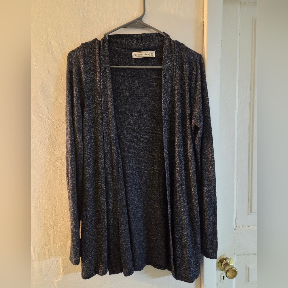 Abercrombie & Fitch Women's Dark Gray Cardigan